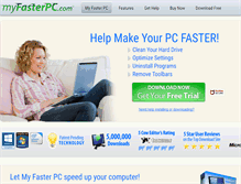 Tablet Screenshot of myfasterpc.com